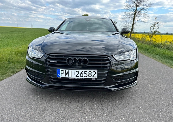 Audi A7 cena 155000 przebieg: 72000, rok produkcji 2017 z Sieraków małe 781